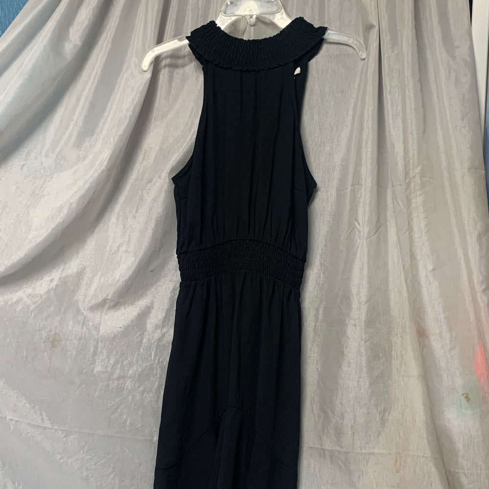 Maurices Black One-Shoulder Smocked-Waist Dress